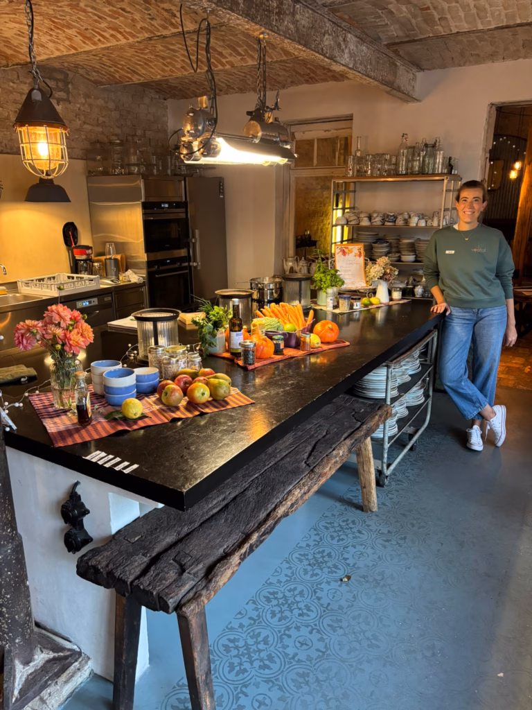 Hofküche mit saisonalen Herbstzutaten für Kochworkshop